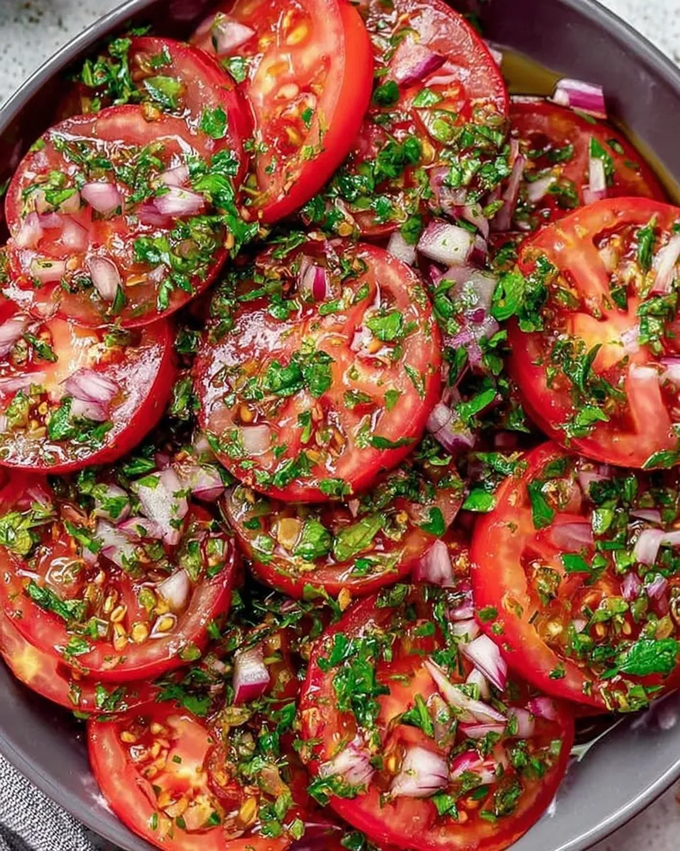 Ingredient Marinated Tomato Salad: Zesty Summer Flavor, Easy Recipe